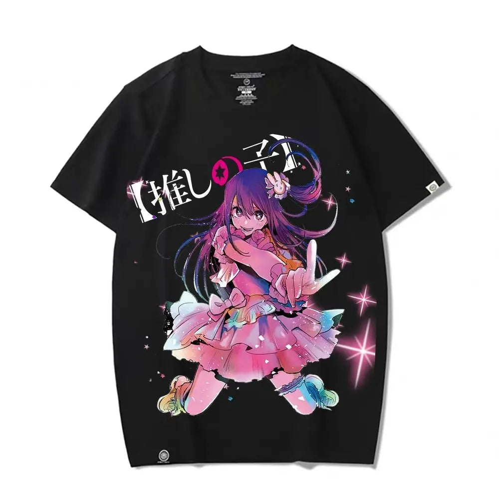 Oshi no Ko Camiseta Streetwear 1 Negro
